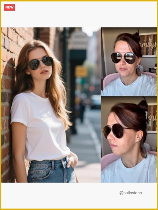 Fashion Oversized Aviator Sunglasses with UV 400 Protection main image 5